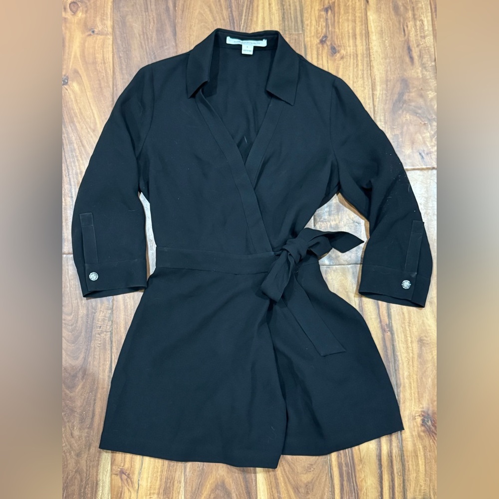 Diane von Furstenberg Black Classic Blouse